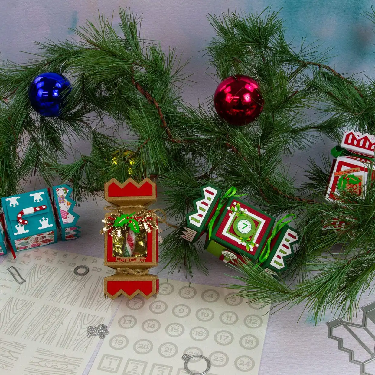 토닉 뉴 크리스마스 트윙클링 트래디션 메모리 박스 다이 어드벤트 크래커 기프트 박스 다이 스크랩북킹 DIY 카드 공예 빅 다이