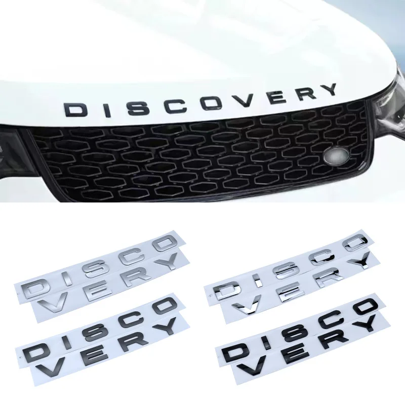 3D Abs Lettere Auto Cofano Anteriore Distintivo Cofano Logo Copre Discovery Emblema Sportivo Per Land Rover Discovery 4 3 5 2 Td5 Accessori