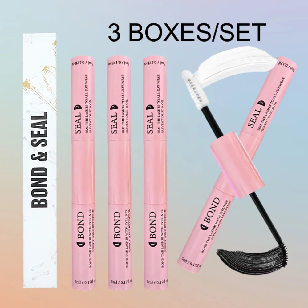 Lash Bond และซีล 10ml Lashes กาวและซีล Super Strong Hold Lash EXTENSION และ Lash กาว Remover 5ml แหนบชุด 1