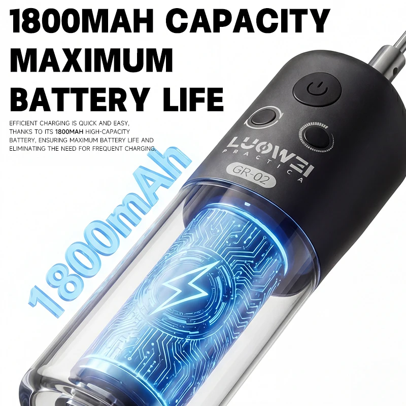 루웨이 GR-02 소형 스틸 캐논 접착제 제거기, 3단 속도 조절 전동 접착제 제거기 1800mAh, 휴대용 휴대폰 화면 수리 도구