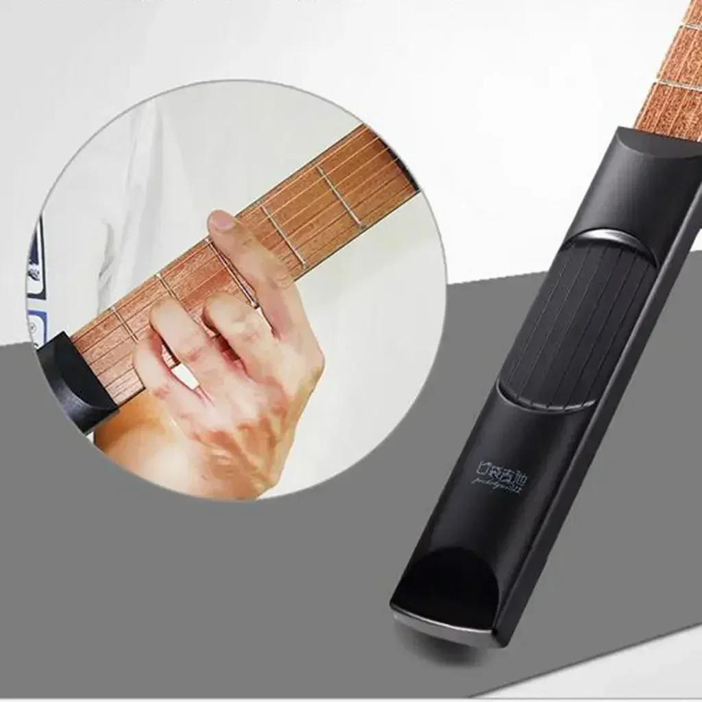 6 Fret Pocket Guitar Bass Travel Gift Mini Guitarra Musical Instruments Finger Exerciser Train Practice Tool For Beginners Kids mini guitar pocket guitar trainer