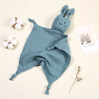 Baby Cotton Muslin Comforter Blanket Soft Newborn Sleeping Dolls Cute Cat Kids Sleep Toy Soothe Appease Towel Bibs Saliva Towel 2
