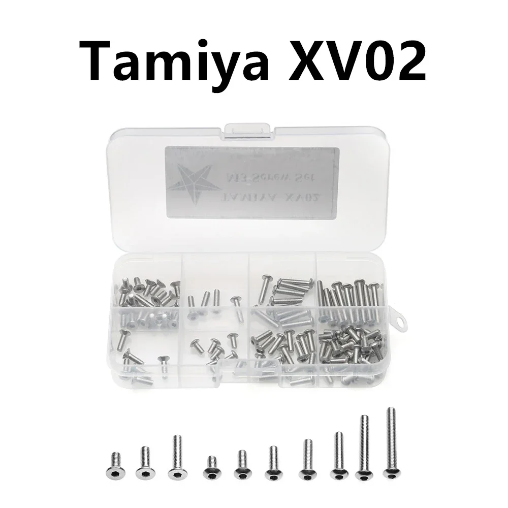 

CatRC металлический комплект крепежных винтов M3, ремонтные инструменты для Tamiya XV02 XV-02 1/10, запчасти для радиоуправляемых автомобилей, обновленные аксессуары