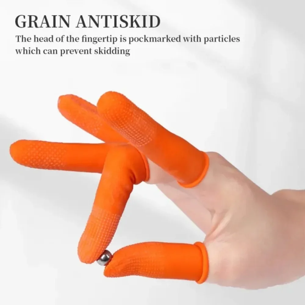 30pc Disposable Latex Finger Cover Natural Latex Anti-Static Prevent Slip Fingertip Glove for Industry Electronic Repair Jewelry disposable gloves disposable finger covers antistatic gloves