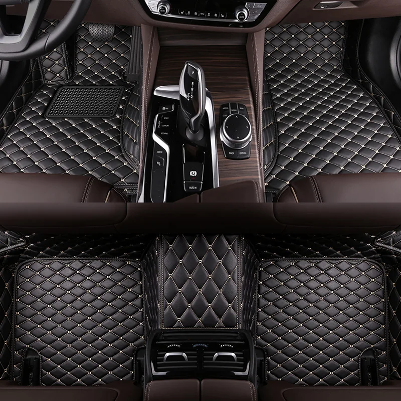 

BHUAN Custom Leather Car Mats For Geely All Models Emgrand EC7 X7 FE1 Accessories Automotive Carpet