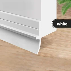 Silicone Door Bottom Seal Strip - Soundproof, Waterproof, and Draft Proof, Easy Installation - 1m (1m)