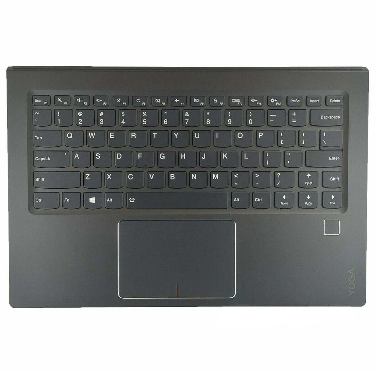 

New Palmrest Upper Case w/ Backlit Keyboard For Lenovo Yoga 910-13 910-13IKB Black