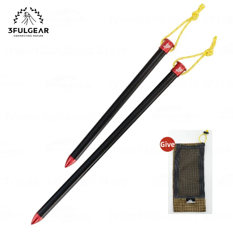 Camping Tent Accessories Tent Pegs 3F UL GEAR Tent Nail 6/10 Pcs 15/20cm Aluminum Alloy Pegs Outdoor Camping Accessories Legs Stakes Canopy Awning Nail Ground Peg
