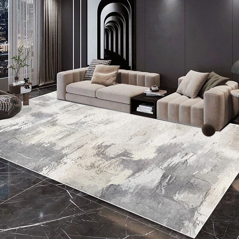 Modern Luxury Carpet Living Room Abstract Rendering Style Decoration Non-slip Large Area Rugs Bedroom Bedside Plush Floor Mats 4