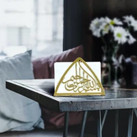1pc, Metal Islamic Table Napkin Holder. Paper Towels and Napkins, Decorative Ornaments for Muslim Home Tabletops 2