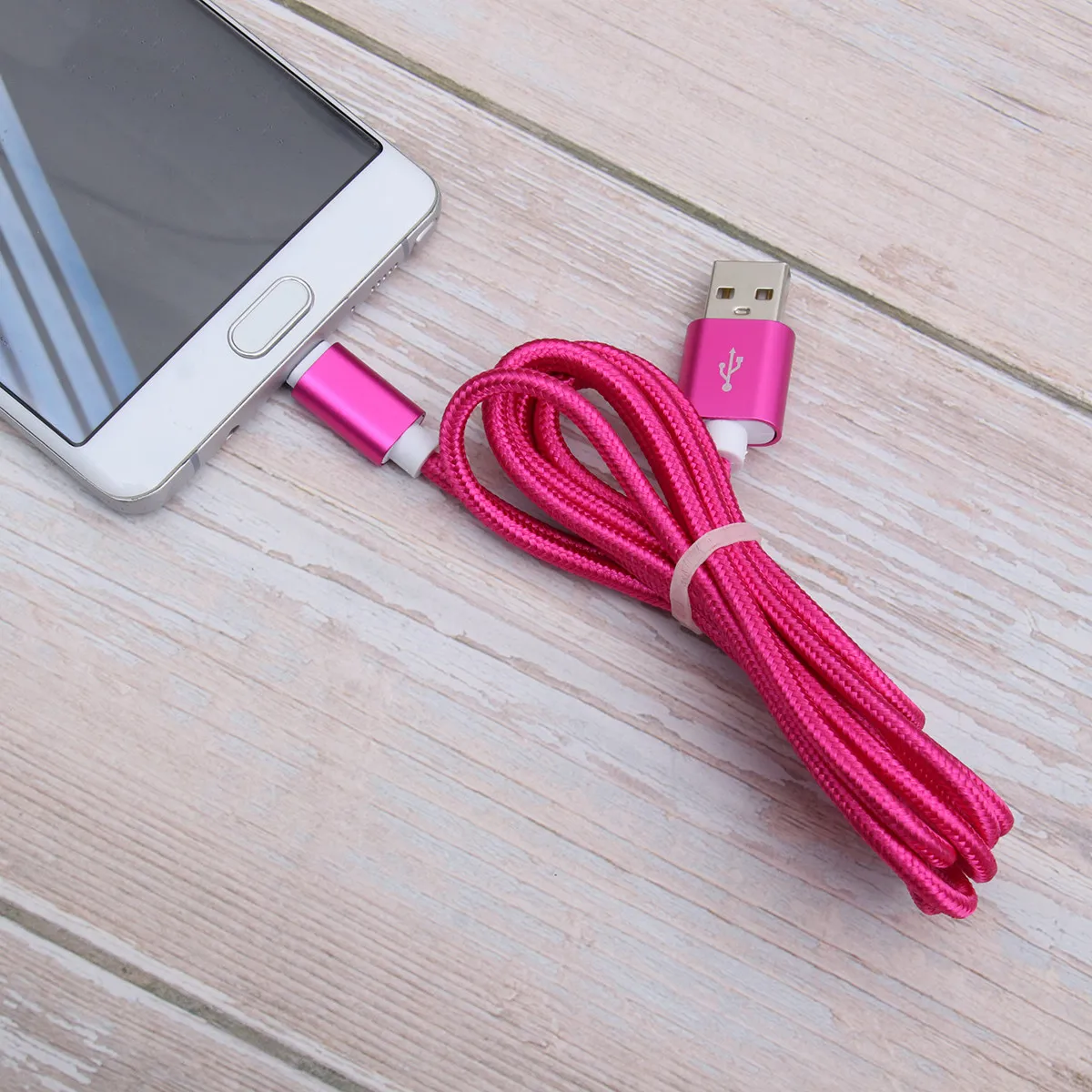 5개입 1.5m USB C타입 충전 케이블 나일론 편조형 고강도 스마트폰 태블릿용 케이블