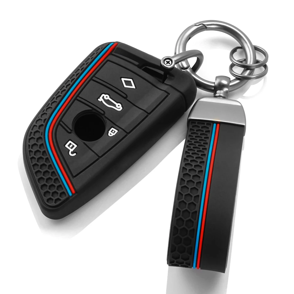 Silicone Car Key Case Cover Keychain Accessory