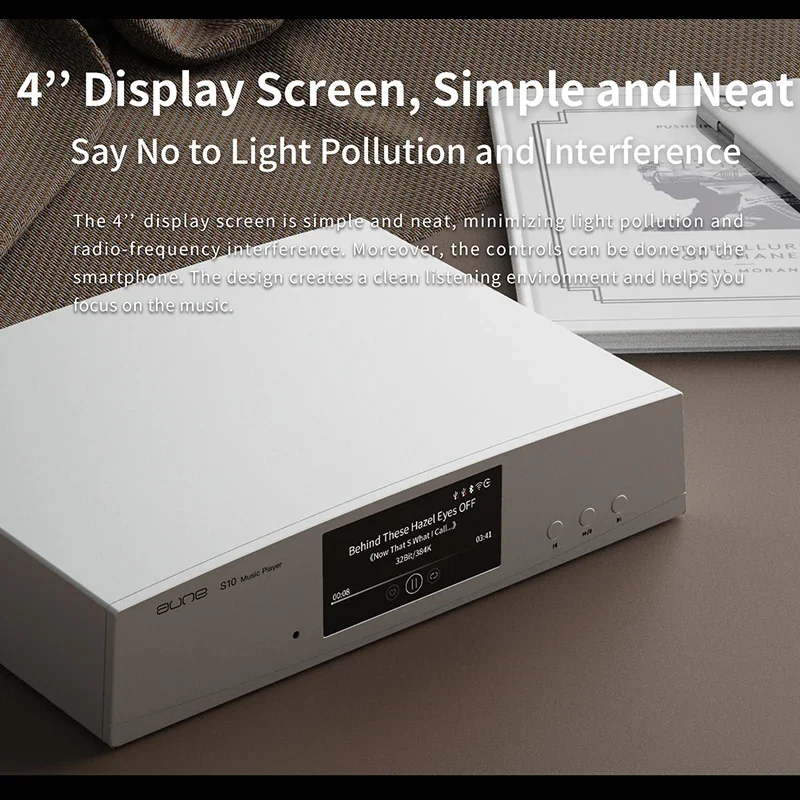 Digital Audio Player AUNE S10N Digital Audio Player Streaming Network Music DSD WIFI Bluetooth HiFi DAC Decoder Supports Clock Input DLNA Airplay
