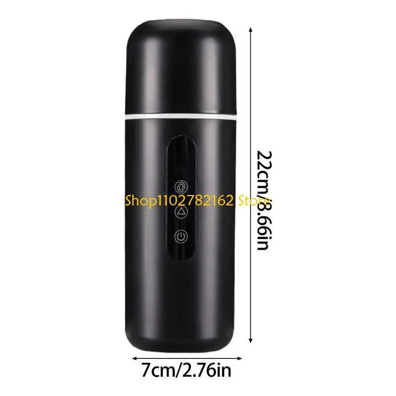 547B 500ML 자동차 전기 주전자, 조절 가능한 온도 조절 장치 가열 및 혼합 음료용 소형 여행용 보일러