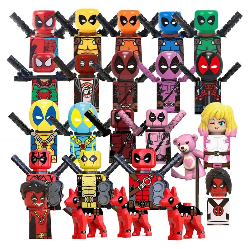 

Disney Super Heroes Deadpool Building Blocks Movies Anime Cartoon Mini-Figures Action Toy Bricks Kids Gift KT1030 WM6007 WM6050