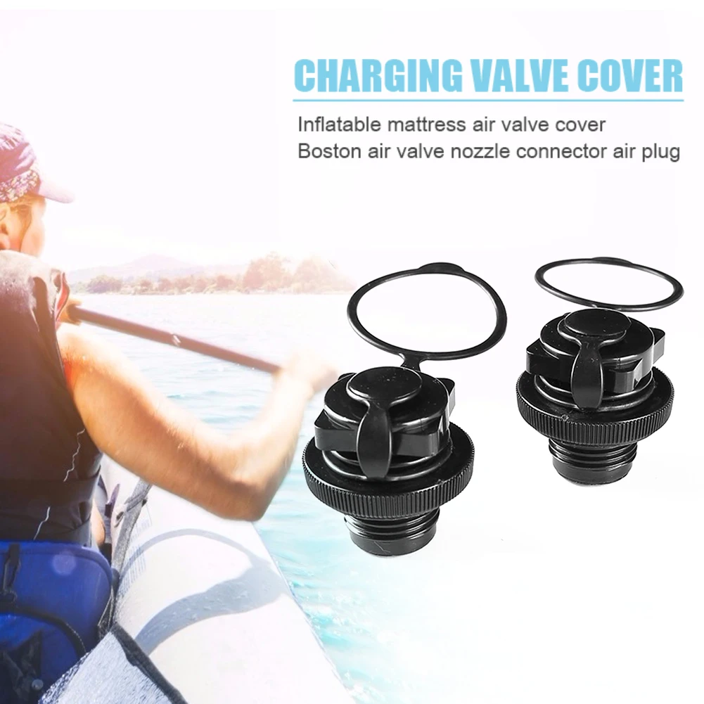 2 Pcs Safety Air Valve Nozzle Air Valve Nozzle Cap Air Valve Inflatable Boat Spiral Air Plugs Inflatable Boat Spiral Air Plug
