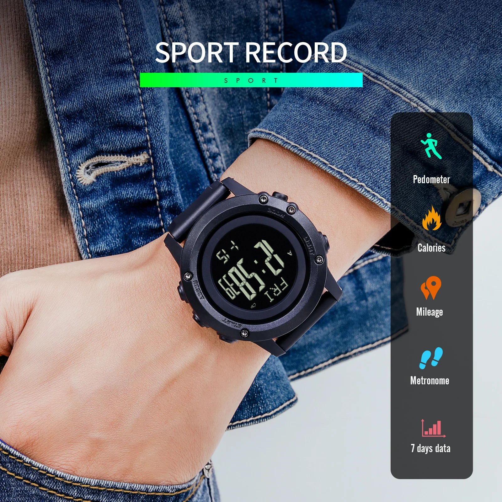 SKMEI Military Sport Men's Watches Dual Time Countdown Compass Weather Digital Wristwatch For Men Alarm Fashion Waterproof Clock skmei практические модные аналого цифровой dual time мужские часы 3atm водостойкой наручные часы с хронографом дата тревоги 2 часового пояса