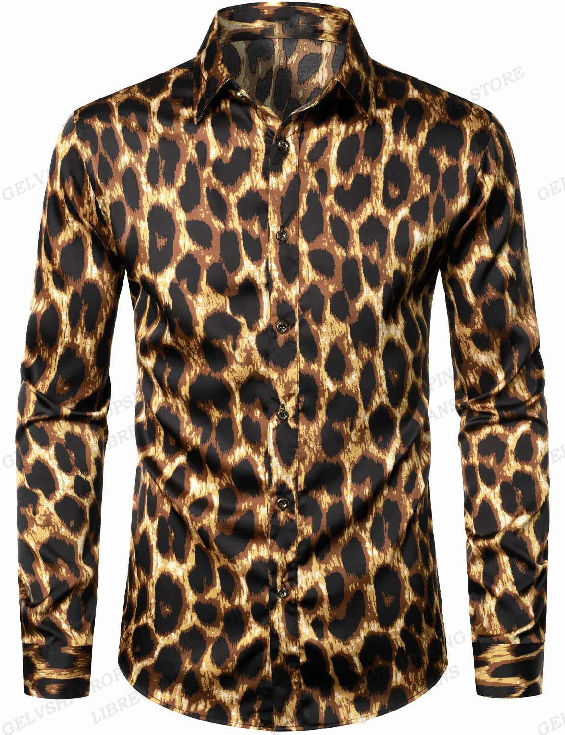 camisa leopardo hombre