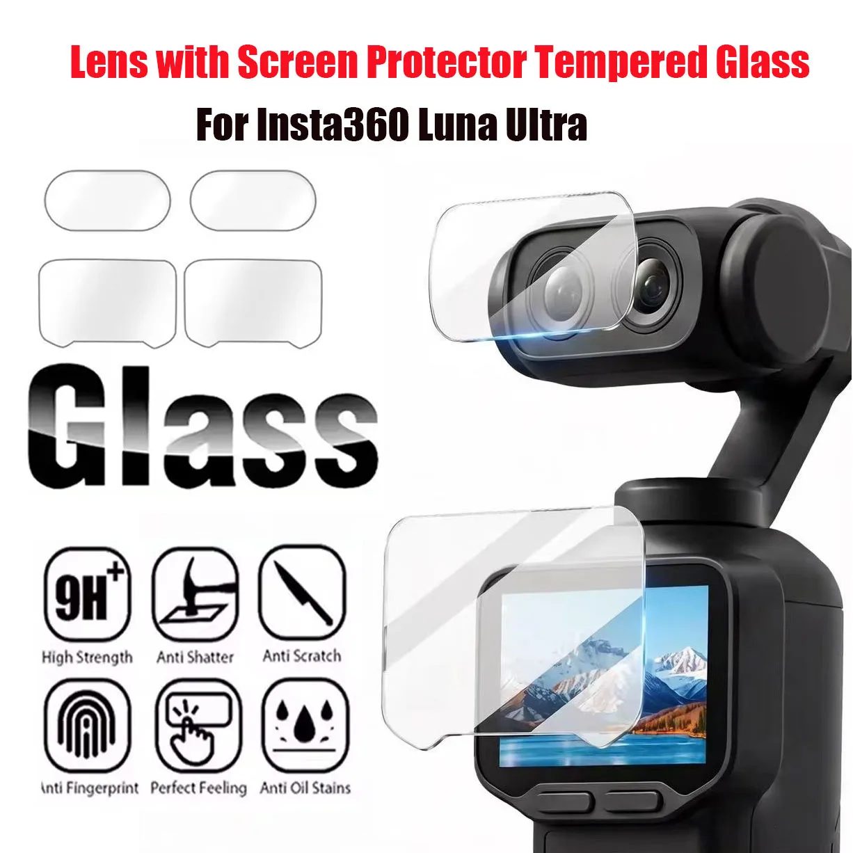 Premium 9H Tempered Glass Screen Protector for Camera Lens - Ultimate Gimbal Camera Accessory