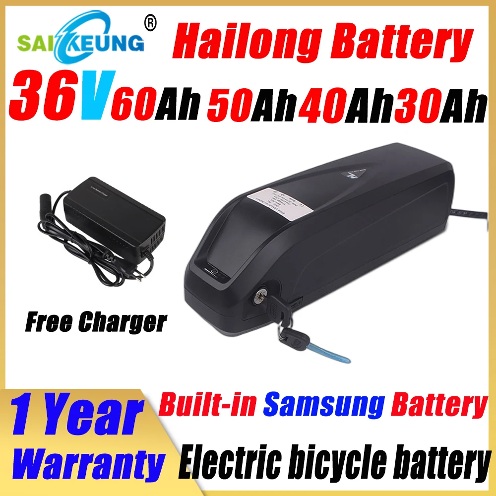 

Hailong 36v 48v 52v 60v 72v 20 30 40 50ah Electrisch Accu 36volt 60ah Bafang 3000w Lithium Battery Batterie Velo Electrique 36v