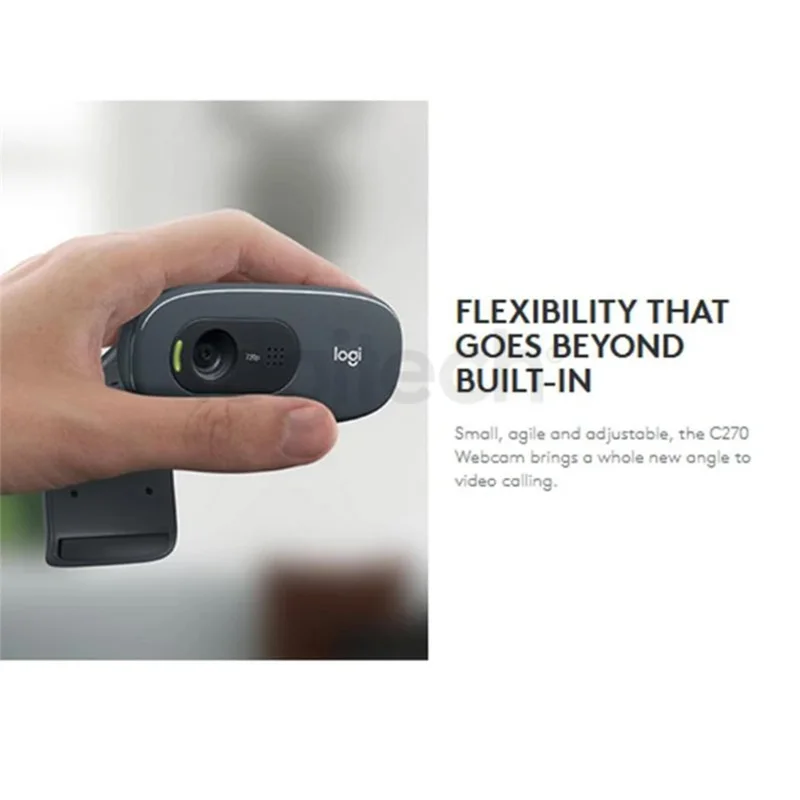 C270 webcam displayed on a monitor