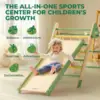 Robotime Robud 7 in 1 Triangle Set Foldable Wooden Climbing Toy Montessori Foldable Climbing Set with Rope Net for Girls Boys
