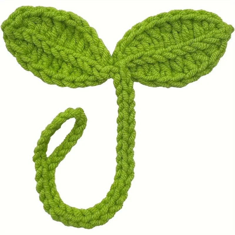 Crochet Bookmark Hand-Knitted Leaf Bud Versatile Headphone Accessories DIY Craft Cotton Yarn Ideal Corner Bookmarks stationery supplies