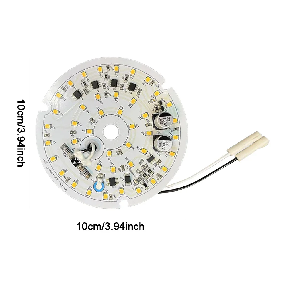 3.94 Inch LED Ceiling Fan Light Kit 18W 1530LM Dimmable Round LED Light Engine 3000K/4000K/6500K Ceiling Fan Retrofit Kit