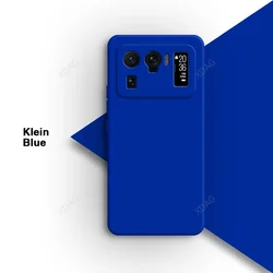 Liquid Silicone Square Phone Case Cover - Premium Protection and Style for Xiaomi 10S (Klein Blue)