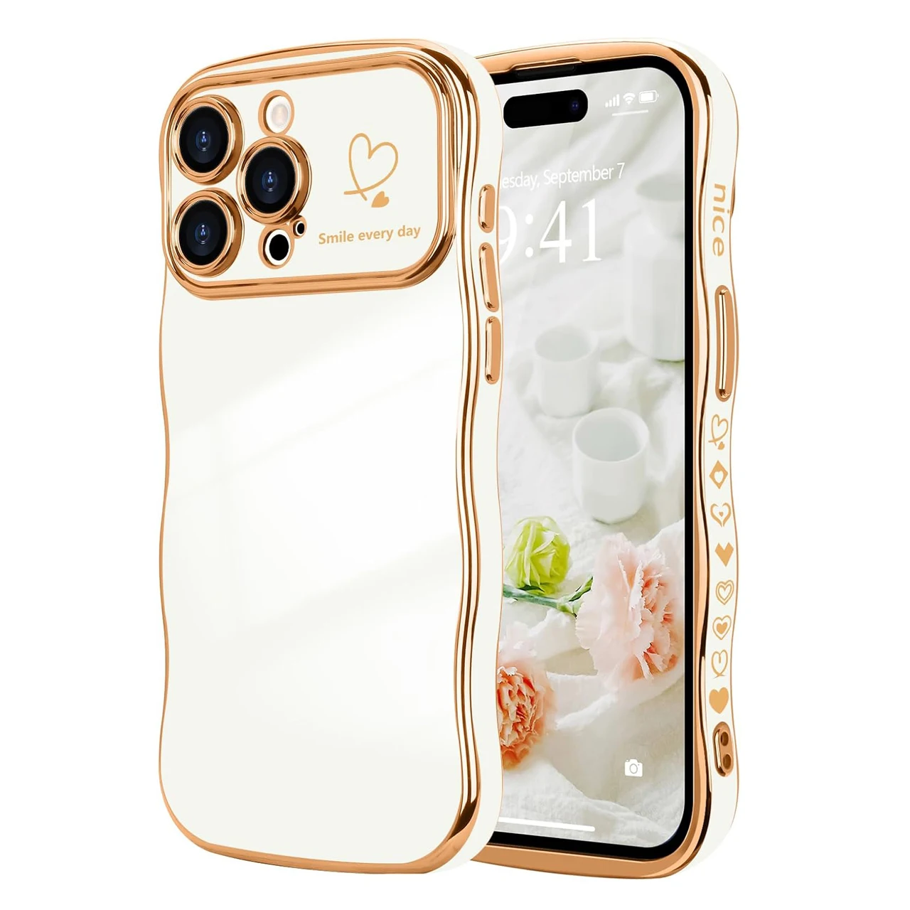 Luxury Plating Soft Case For iPhone 17 16 16e 15 14 13 12 11 Pro Max Air E 16Pro iPhone16 Shockproof Armor Red Pink White Cover 6