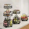 360°Rotation Spice Rack Organizer Jar Cans Non-Skid Storage Tray for Seasonings Kitchen storage rack Kitchen Accessories 6