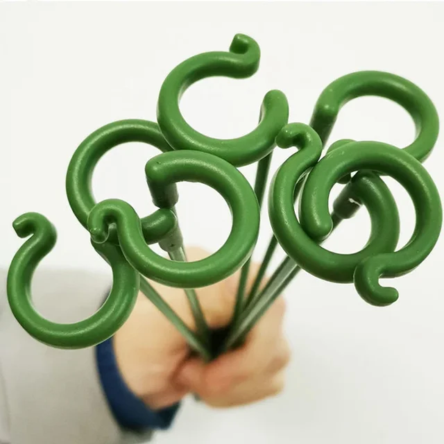 1-15PCS Plant Supports Stakes Flower Stand Sticks Reusable Plant Clips Bonsai Fixing Tool Flower Grow Holder Garden Tools 6