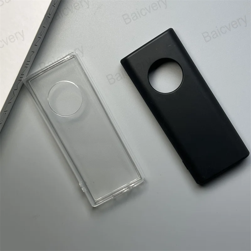 Transparent Clear Black Protective Phone Case with Magnetic Bracket