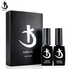 KODI JYJ New Upgrade Rubber Base Gel Nail Polish Set Semipermanent Top Coat y Base Coat uv led Gellac Super Bright No Sticky Top 6