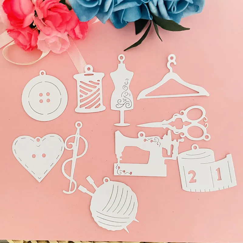 sewingscissorbuttonsdecorationdieMetalCuttingDiesDIYScrapbook
