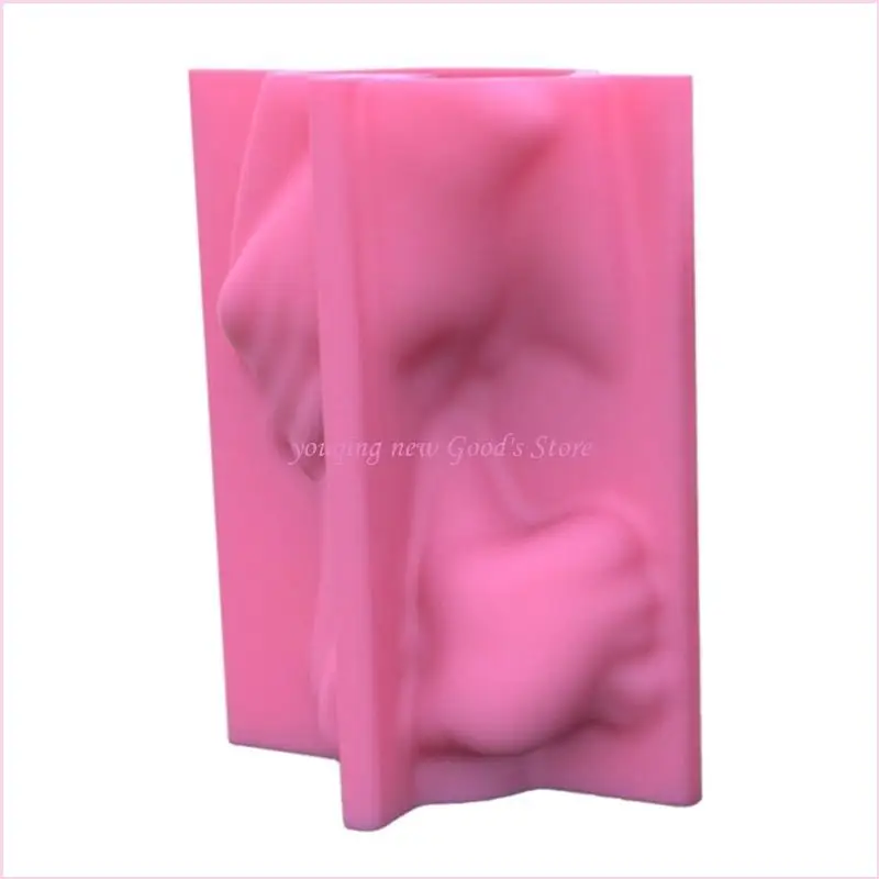 57QA Menschlicher Körper Vase Silikonform Sukkulenten Blumentopf Ton Zement Gips Formen – Detail 1