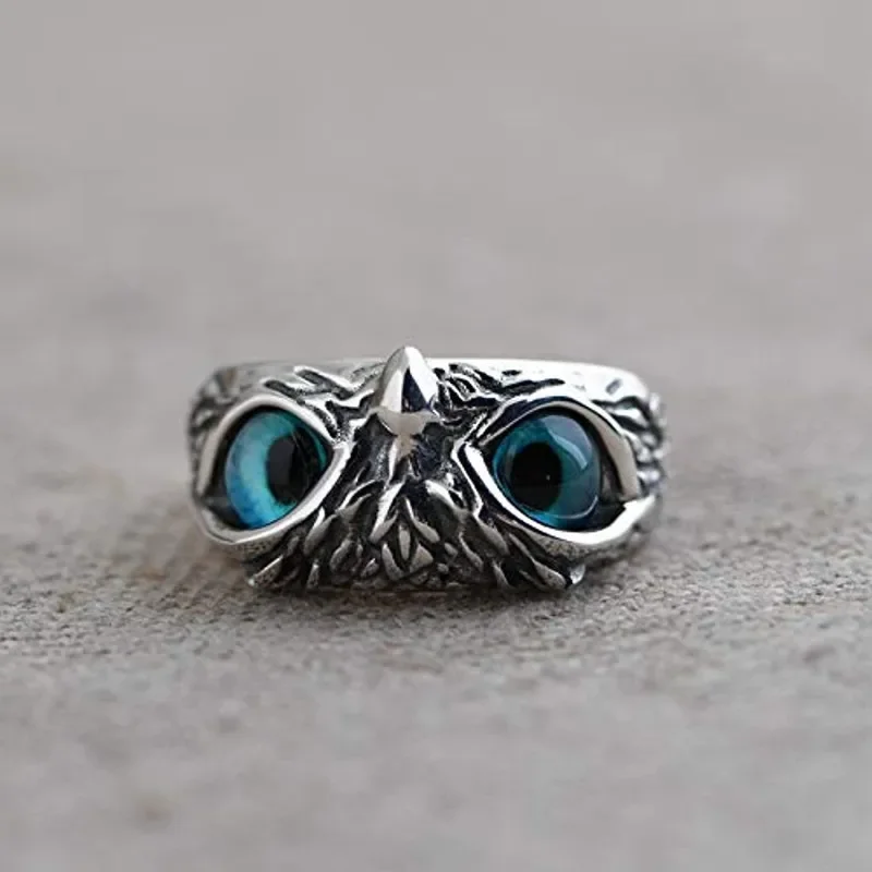 Owl Ring Man and Women Alloy Adjustable finger rings fashion rings fashion ring