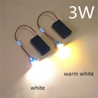 3WLED Battery Bulb 3VLED Beads Creative Nightlight Lantern Model Handmade Mini Bulb with Switch 1