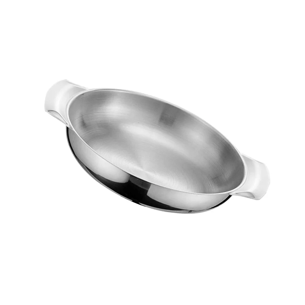 

Hemoton Mixing Bowls Mixing Skillet Pan Stainless Steel Pot Double Handles Cooking Nonstick Flying Nonstick Frying Pans Korean