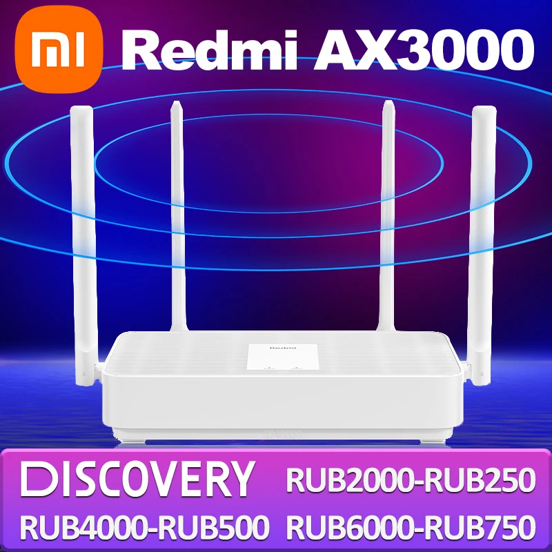 Nova xiaomi redmi ax3000 router malha wi fi gigabit wifi6 2.4ghz dual ...