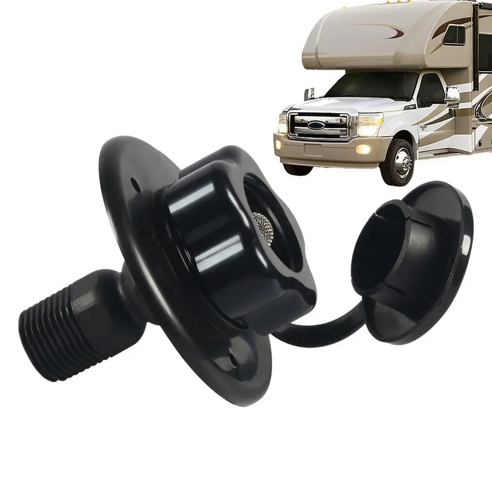 RV Water Hose Connector RV Water Fill Inlet with Lockable Cover for Trailer and Camper Accessories Water Inlet Replacement