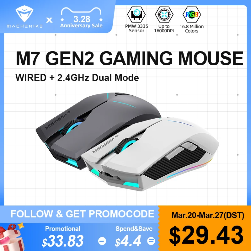 Machenike-M7-Dual-Mode-Wireless-Mouse-Wired-Office-Gaming-Mouse-16000 ...