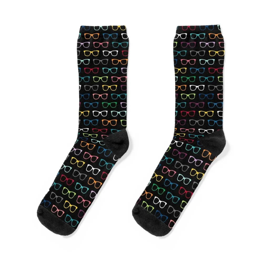 

Colorful Small Eyeglasses Pattern Socks man winter aesthetic Argentina Ladies Socks Men's