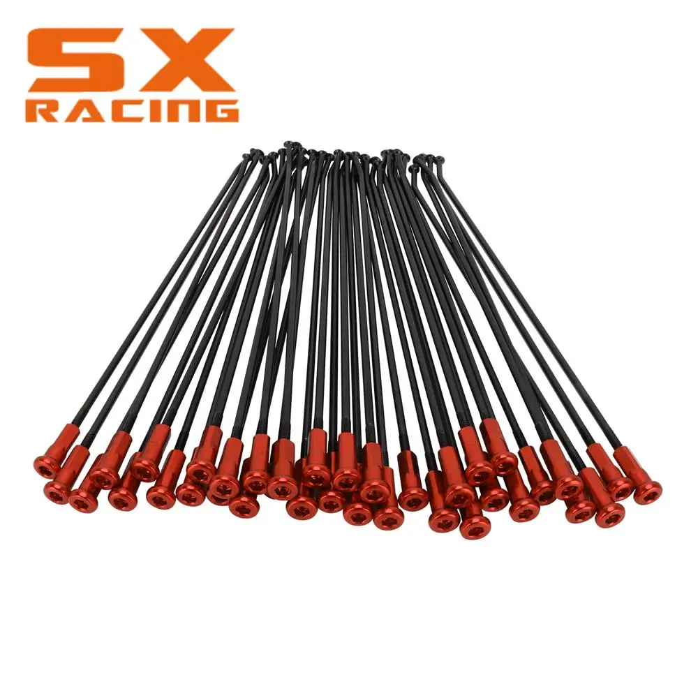 36PCSMotorcycleRearWheelSpokesNipplesKitForHONDACR125CR250