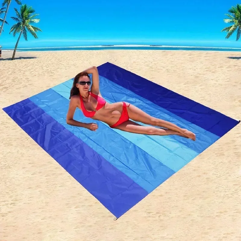 1set Waterproof Sandproof Beach Mat Seat CushionTravel Hiking Sports Blanket Outdoor Picnic Portable Mat Back Cushion 4