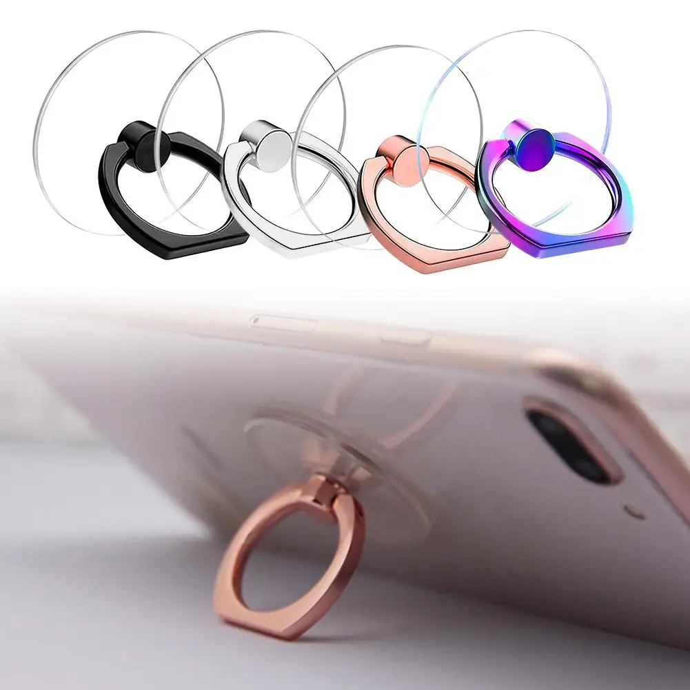 Transparent 360° Rotating Cell Phone Ring Holder and Stand