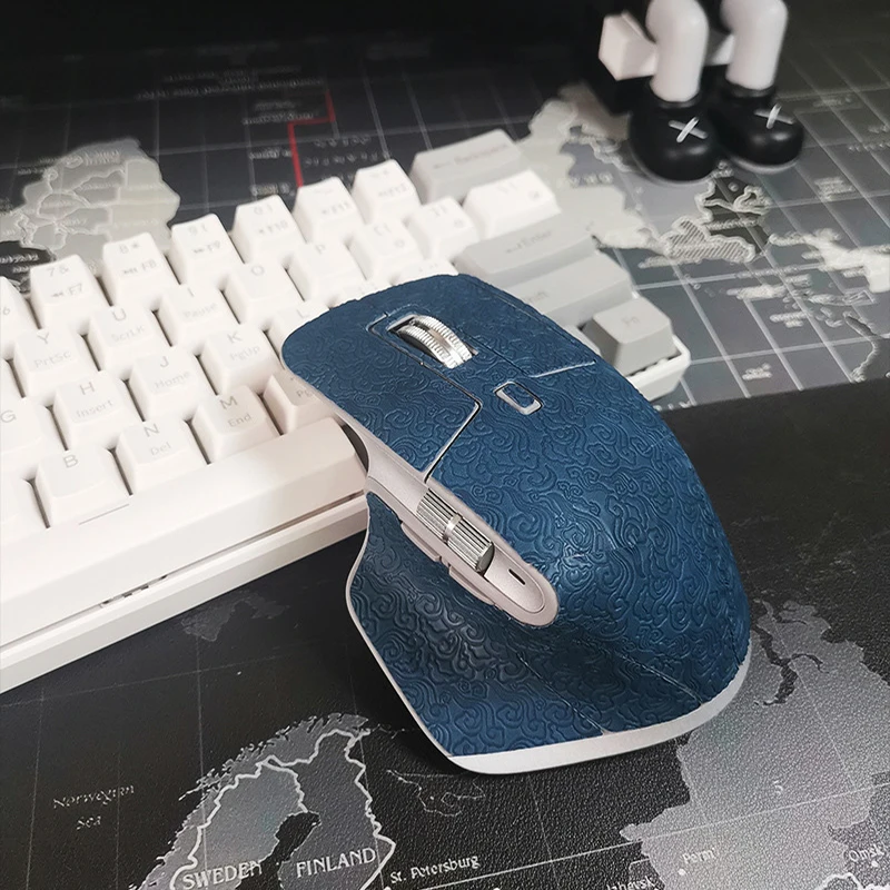 Mouse Grip Tape Skate Handmade Sticker Non Slip Lizard Skin Suck Sweat For Logitech MX Master3 GPW Wireless Mouse Accessories keyboard stickers vinyl film sticker