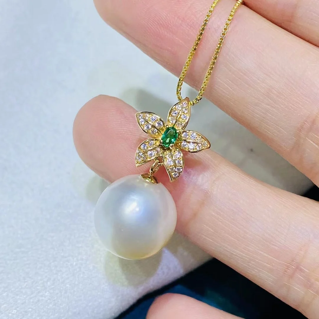 

JY2023 DIY 18K 12 мм Подвески из жемчуга, основы, подвески, ожерелья для женщин, жемчужины в комплект не входят JCY