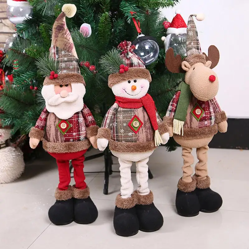 Christmas Dolls Innovative Elk Santa Snowman Decor Table Xmas Ornaments Merry Christmas Decorations New Year Gifts