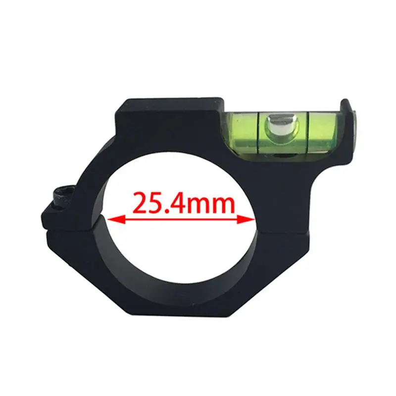 Aluminum Alloy Sighting Telescope Level Bubble Level Fixture 25.4mm Balance Pipe Clamp Bracket Sighting Telescope Level Clamp